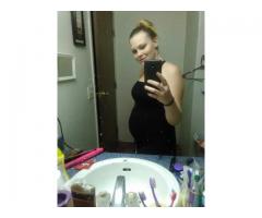 Sexy pregnant blonde